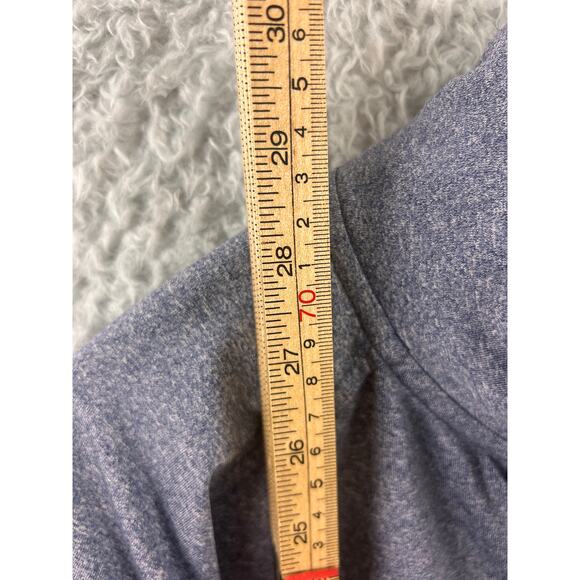 Michigan Wolverines Quarter Zip Pullover Gray Blue Rivalry Threads XL - Picture 2 of 9